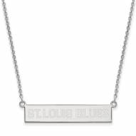 St. Louis Blues Sterling Silver Bar Necklace