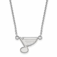 St. Louis Blues Sterling Silver Small Pendant Necklace