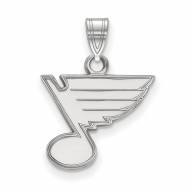 St. Louis Blues Sterling Silver Small Pendant