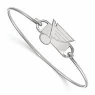 St. Louis Blues Sterling Silver Wire Bangle Bracelet