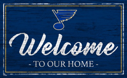 St. Louis Blues Team Color Welcome Sign