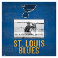St. Louis Blues Team Name 10" x 10" Picture Frame