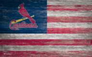 St. Louis Cardinals 11" x 19" Distressed Flag Sign
