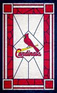 St. Louis Cardinals 11" x 19" Stained Glass Sign