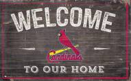 St. Louis Cardinals 11" x 19" Welcome to Our Home Sign