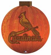 St. Louis Cardinals 12" Halloween Pumpkin Sign