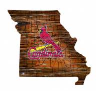 St. Louis Cardinals 12" Roadmap State Sign