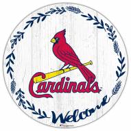 St. Louis Cardinals 12" Welcome Circle Sign