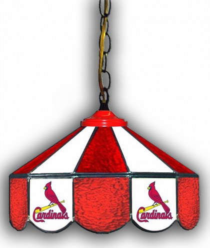 St. Louis Cardinals 14&quot; Glass Pub Lamp