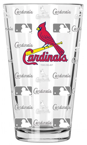 St. Louis Cardinals 16 oz. Sandblasted Pint Glass