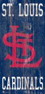St. Louis Cardinals 6" x 12" Heritage Logo Sign