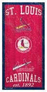 St. Louis Cardinals 6" x 12" Heritage Sign
