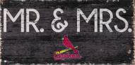 St. Louis Cardinals 6" x 12" Mr. & Mrs. Sign