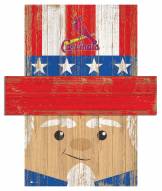St. Louis Cardinals 6" x 5" Patriotic Head