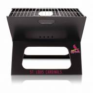 St. Louis Cardinals Black Portable Charcoal X-Grill