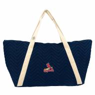 St. Louis Cardinals Chevron Stitch Weekender Bag