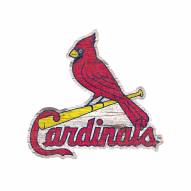 St. Louis Cardinals Distressed Logo Cutout Sign