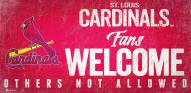 St. Louis Cardinals Fans Welcome Sign