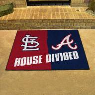 St. Louis Cardinals/Atlanta Braves House Divided Mat