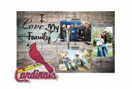 St. Louis Cardinals I Love My Family Clip Frame
