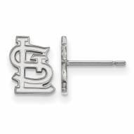 St. Louis Cardinals Sterling Silver Extra Small Post Earrings