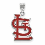 St. Louis Cardinals Sterling Silver Large Pendant