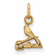 St. Louis Cardinals MLB Sterling Silver Gold Plated Extra Small Pendant