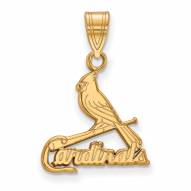 St. Louis Cardinals MLB Sterling Silver Gold Plated Medium Pendant