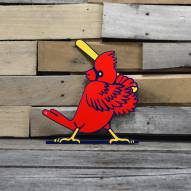St. Louis Cardinals Slugger Bird 12" Steel Logo Sign