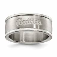 St. Louis Cardinals Stainless Steel Logo Ring