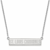 St. Louis Cardinals Sterling Silver Bar Necklace