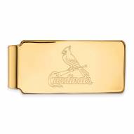 St. Louis Cardinals Sterling Silver Gold Plated Money Clip