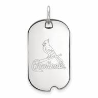 St. Louis Cardinals Sterling Silver Small Dog Tag