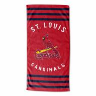 St. Louis Cardinals Stripes Beach Towel