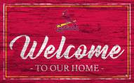 St. Louis Cardinals Team Color Welcome Sign