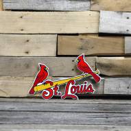 St. Louis Cardinals Two Birds 12" Steel Logo Sign