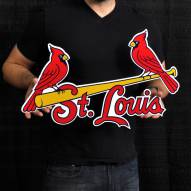 St. Louis Cardinals Two Birds 24" Steel Logo Sign