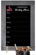 St. Louis Cardinals Weekly Menu Chalkboard with Frame