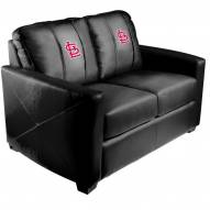 St. Louis Cardinals XZipit Silver Loveseat with Secondary Logo