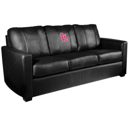 St. Louis Cardinals XZipit Silver Sofa with Secondary Logo