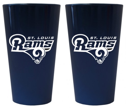 Los Angeles Rams Lusterware Pint Glass - Set of 2