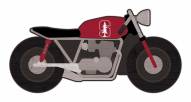 Stanford Cardinal 12" Motorcycle Cutout Sign