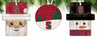 Stanford Cardinal 3-Pack Christmas Ornament Set
