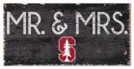 Stanford Cardinal 6" x 12" Mr. & Mrs. Sign