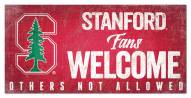 Stanford Cardinal Fans Welcome Sign