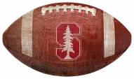 Stanford Cardinal Football Shaped Sign