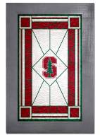 Stanford Cardinal Stained Glass with Frame