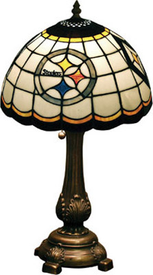 Pittsburgh Steelers NFL Stained Glass Table Lamp