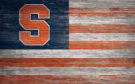 Syracuse Orange 11" x 19" Distressed Flag Sign