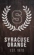 Syracuse Orange 11" x 19" Laurel Wreath Sign